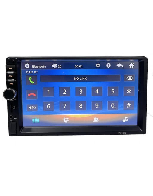 Auto Estereo Pantalla USB Bluetooth FM dobleDin Universal mp5-7018