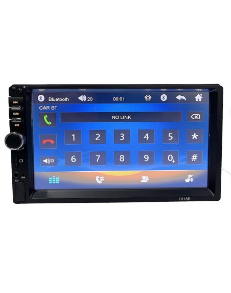 Auto Estereo Pantalla USB Bluetooth FM dobleDin Universal mp5-7018