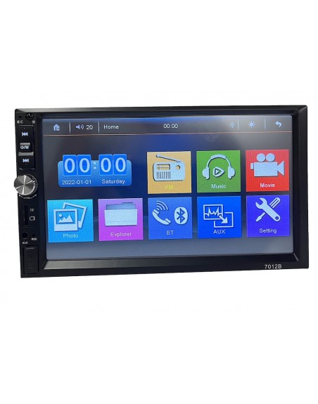 Auto Estereo Pantalla USB Bluetooth FM dobleDin Universal mp5-7012