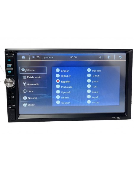 Auto Estereo Pantalla USB Bluetooth FM dobleDin Universal mp5-7012