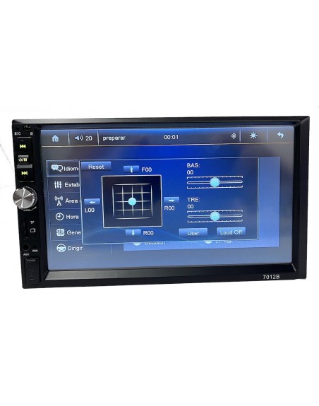 Auto Estereo Pantalla USB Bluetooth FM dobleDin Universal mp5-7012