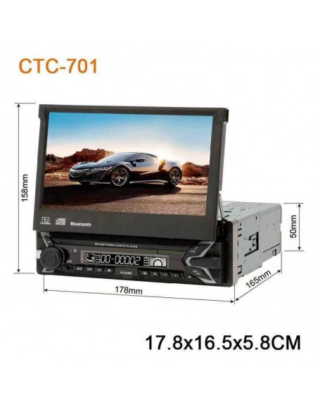 Auto Estereo Espejo Mirror Link Mp5 Retractil Bluetooth Usb