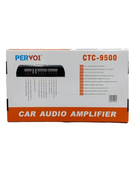 Amplificador Automotriz 4 Canales Pervoi CTC-9500