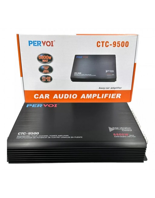 Amplificador Automotriz 4 Canales Pervoi CTC-9500