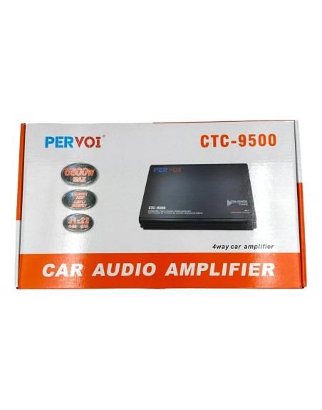 Amplificador Automotriz 4 Canales Pervoi CTC-9500