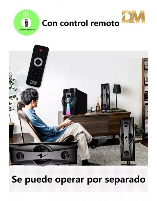 Sistema De Sonido Multimedia RCA USB Bluetooth L4