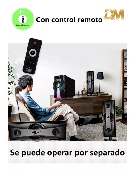 Sistema De Sonido Multimedia RCA USB Bluetooth L4