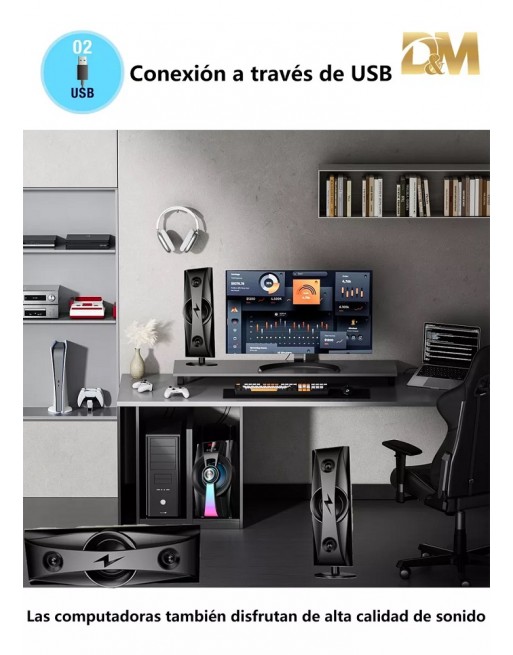 Sistema De Sonido Multimedia RCA USB Bluetooth L4