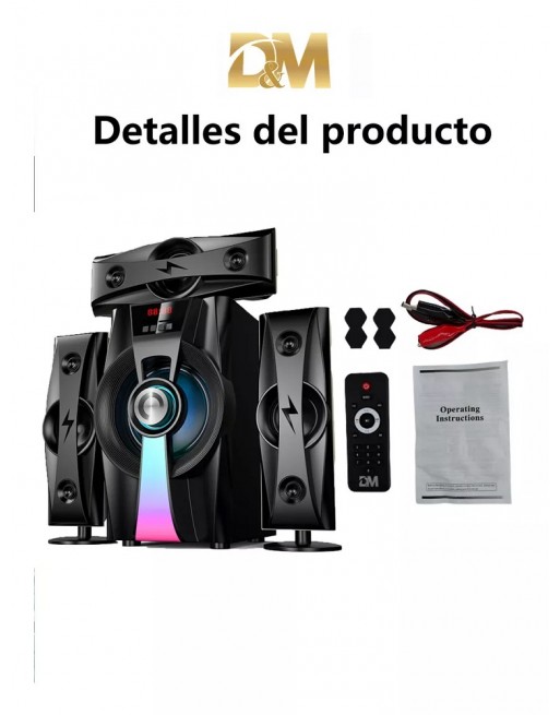 Sistema De Sonido Multimedia RCA USB Bluetooth L4