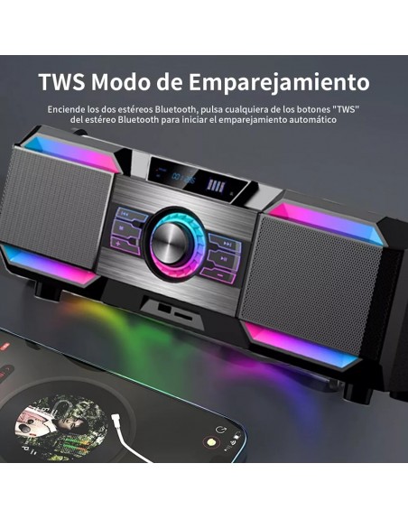 Minicomponente DM-H3001 Multimedia Speaker Sonido 3D RGBA