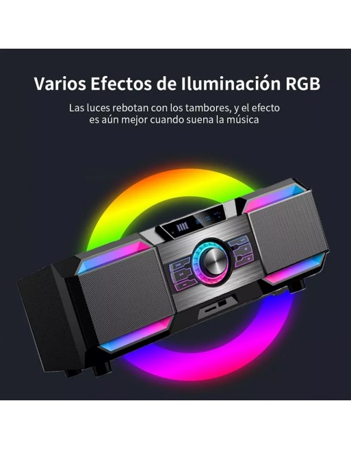 Minicomponente DM-H3001 Multimedia Speaker Sonido 3D RGBA