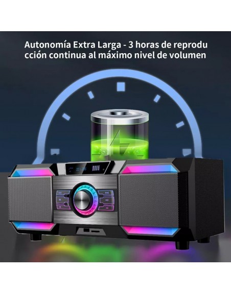 Minicomponente DM-H3001 Multimedia Speaker Sonido 3D RGBA