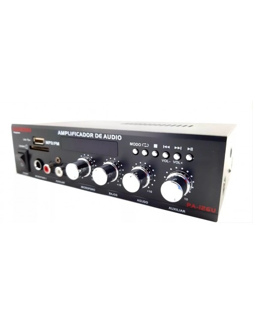 Amplificador Mp3 USB Fm Aux Harden Pa-126u