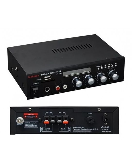 Amplificador Mp3 USB Fm Aux Harden Pa-126u