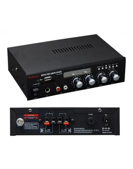 Amplificador Mp3 USB Fm Aux Harden Pa-126u