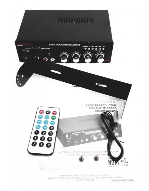 Amplificador Mp3 USB Fm Aux Harden Pa-126u