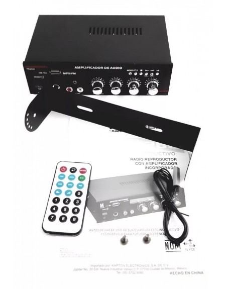 Amplificador Mp3 USB Fm Aux Harden Pa-126u