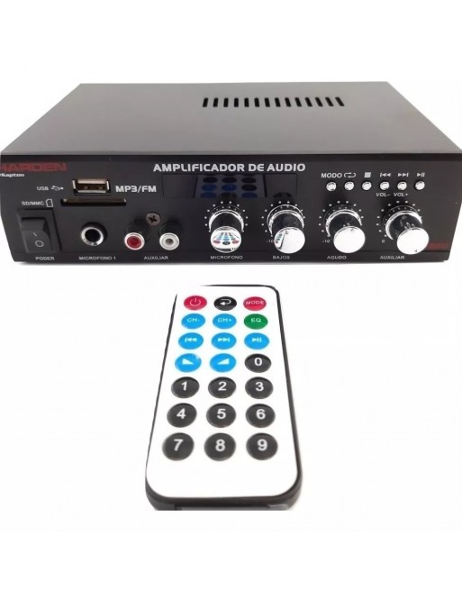 Amplificador Mp3 USB Fm Aux Harden Pa-126u