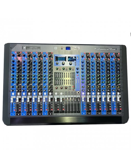 Mezcladora Stereo 16ch BLUETOOTH USB EFECTOS KMX S16U