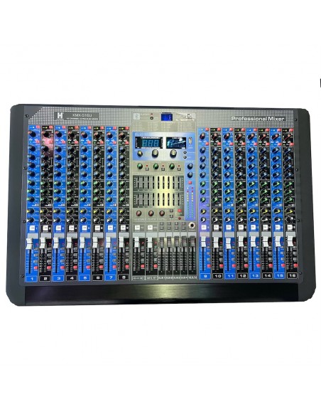 Mezcladora Stereo 16ch BLUETOOTH USB EFECTOS KMX S16U
