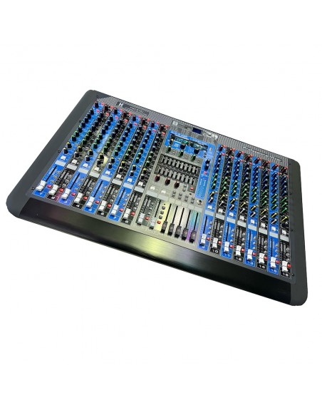 Mezcladora Stereo 16ch BLUETOOTH USB EFECTOS KMX S16U