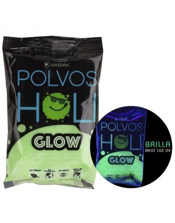 Polvos Holi Glow Verde...