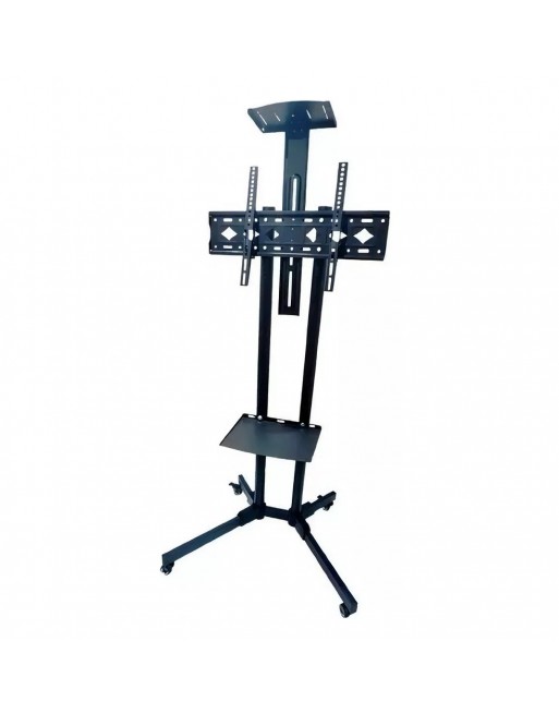 Soporte De Piso Para Pantalla con repisas Uso Rudo 32" - 65"