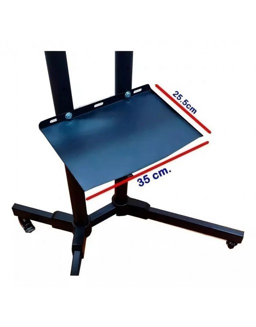 Soporte De Piso Para Pantalla con repisas Uso Rudo 32" - 65"