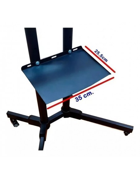 Soporte De Piso Para Pantalla con repisas Uso Rudo 32" - 65"