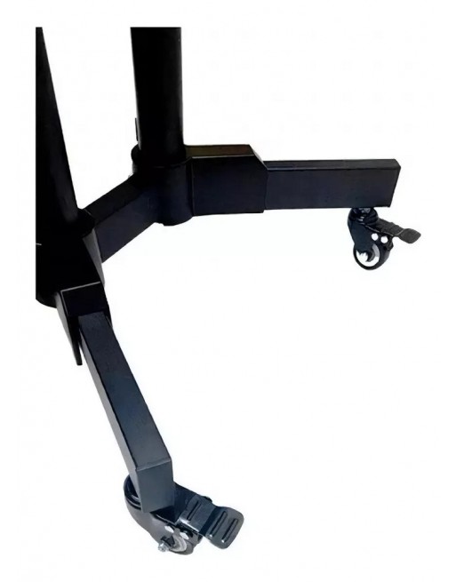 Soporte De Piso Para Pantalla con repisas Uso Rudo 32" - 65"