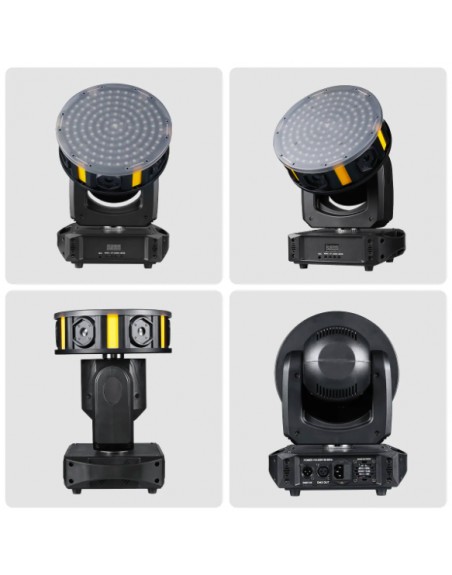 Luz Disco Cyclone Space laser RGB, Led gold & wash