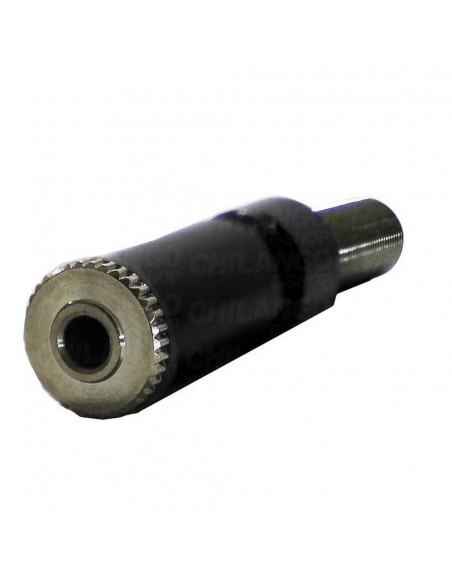 Jack 3.5 estereo metalico negro
