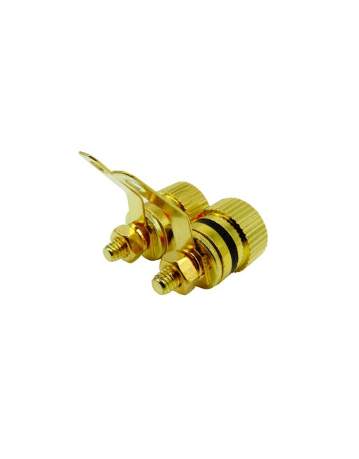 Banana o Poste Metalico dorado para Chasis Negro y Rojo