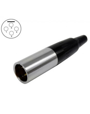 Plug Mini XLR 4 Puntas con...