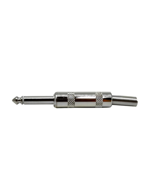 Plug 6.3mm Monoaural con resorte protector reforzado Metálico Baquelita