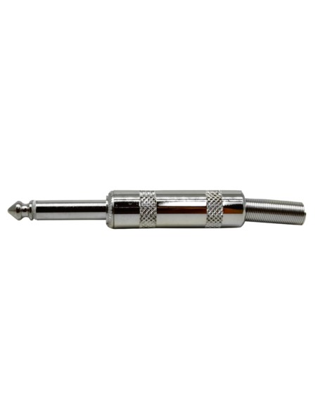 Plug 6.3mm Monoaural con resorte protector reforzado Metálico Baquelita