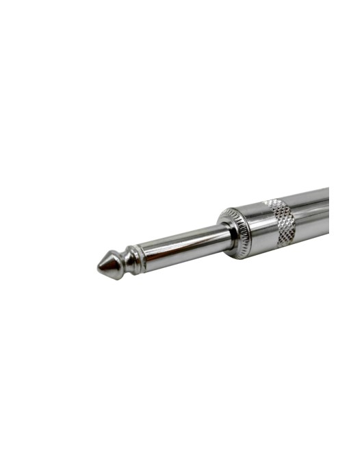 Plug 6.3mm Monoaural con resorte protector reforzado Metálico Baquelita