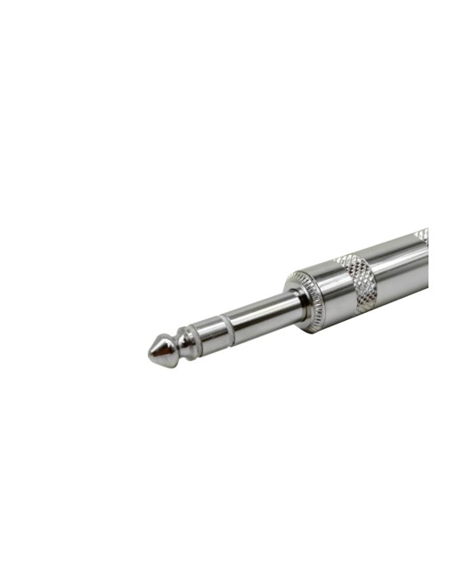 Plug 6.3mm Estéreo Baquelita Metálico con resorte protector