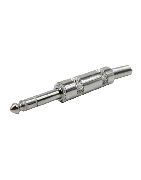 Plug 6.3mm Estéreo Baquelita Metálico con resorte protector