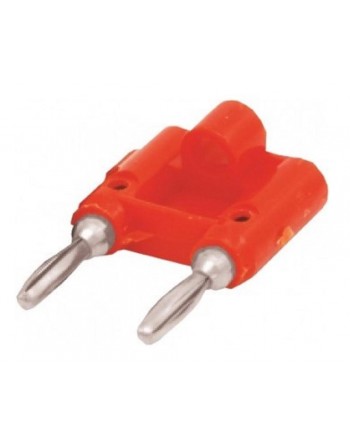 Plug Doble Banana ROJO