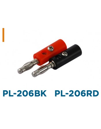 Plug Banana con tornillo ROJO