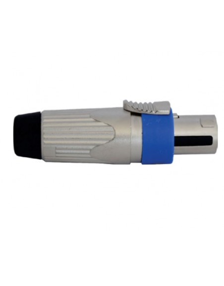 Plug Speakon Profesional Metalico Con Seguro
