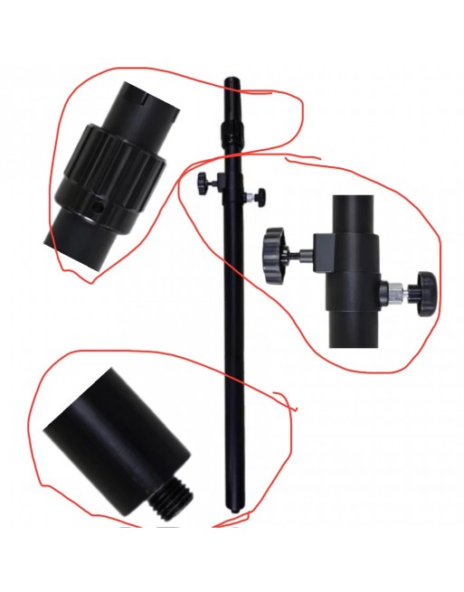 Pedestal Poste Para elevar Bafle en Subwoofer Con Rosca M20