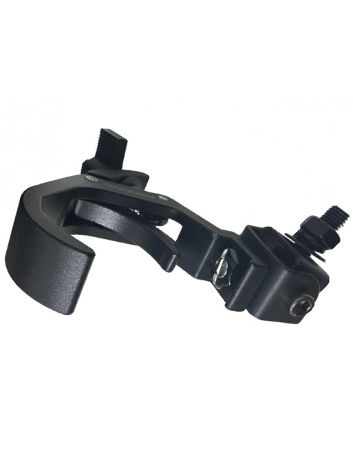 Hamburguesa Aluminio 2" Negro Base Fastclamp Abatible FST300