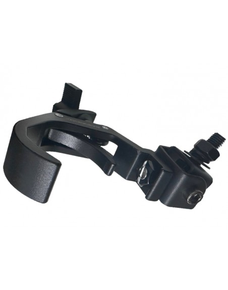 Hamburguesa Aluminio 2" Negro Base Fastclamp Abatible FST300