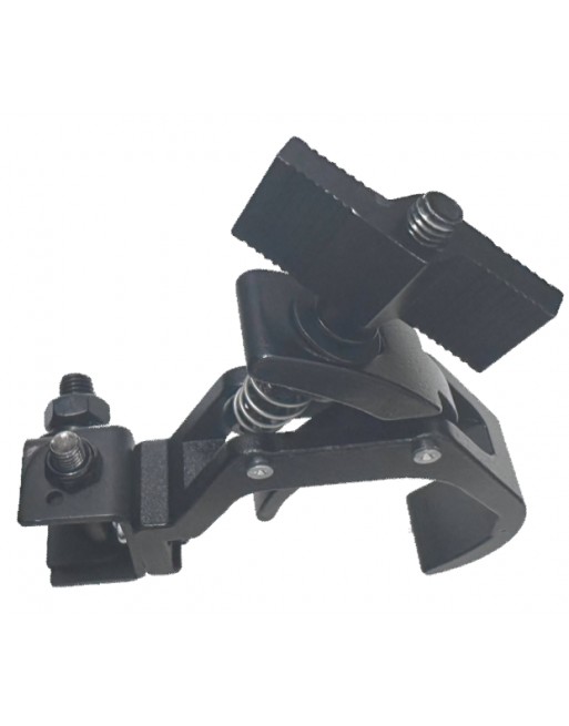 Hamburguesa Aluminio 2" Negro Base Fastclamp Abatible FST300