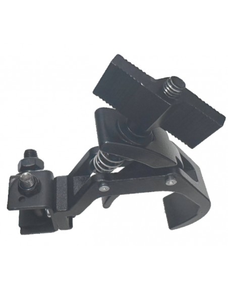 Hamburguesa Aluminio 2" Negro Base Fastclamp Abatible FST300