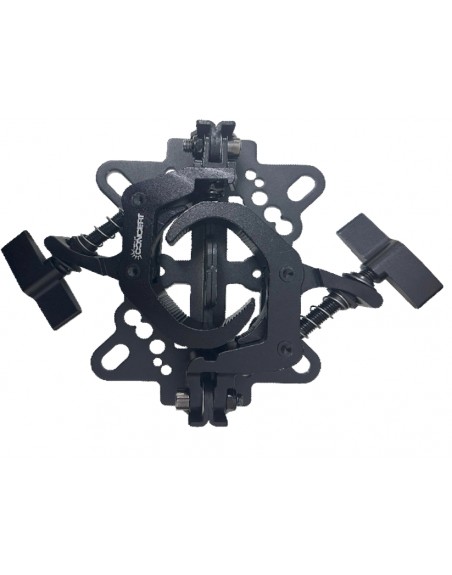 Base con 2 Hamburguesas 2" Negro Base Fastclamp abatible FSTKIT