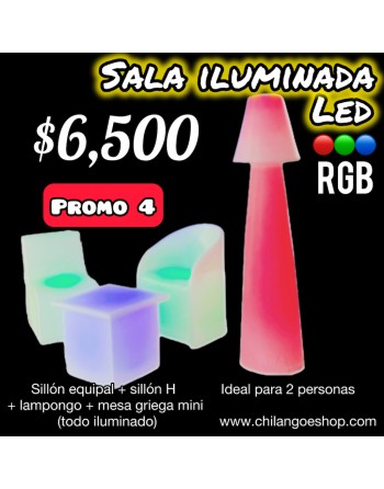 Sala Lounge Led Iluminado...