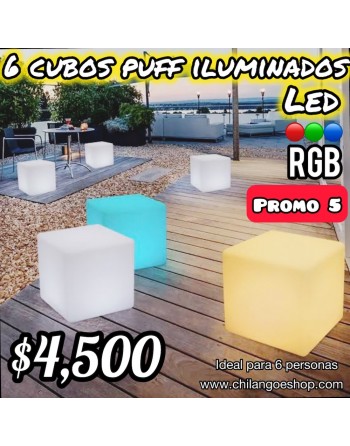 Sala Lounge Led Iluminado...